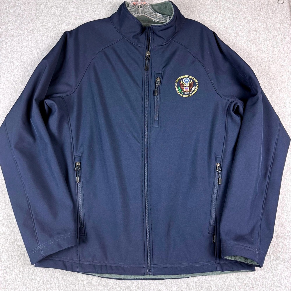 Landway US Department of State Softshell Jacket Mens S Navy Gorpcore Federal